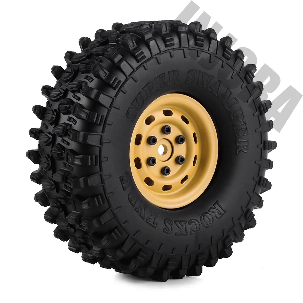 4 шт. металлический обод колеса 1," Beadlock для 1/10 RC Rock Crawler Traxxas TRX-4 D90 D110 Defender Axial SCX10 90046 90047