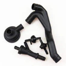 A STYLE 1 Set Crankcase Breather Hose Air Pump Check Valve For VW Passat B5 Jetta