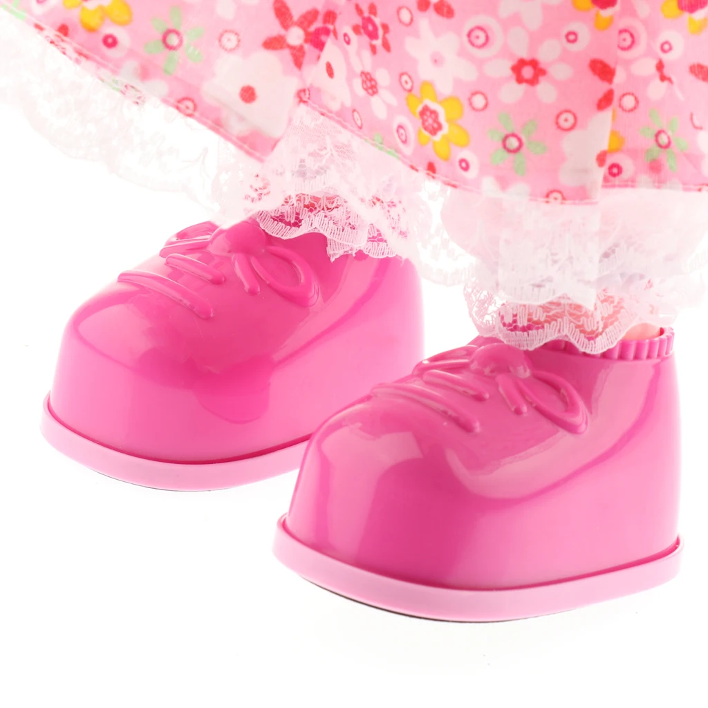 Educational Story Telling, Walking Interactive Electronic Girl Doll Toy Kids Dress Up Pretend Game Developmental Gifts #C