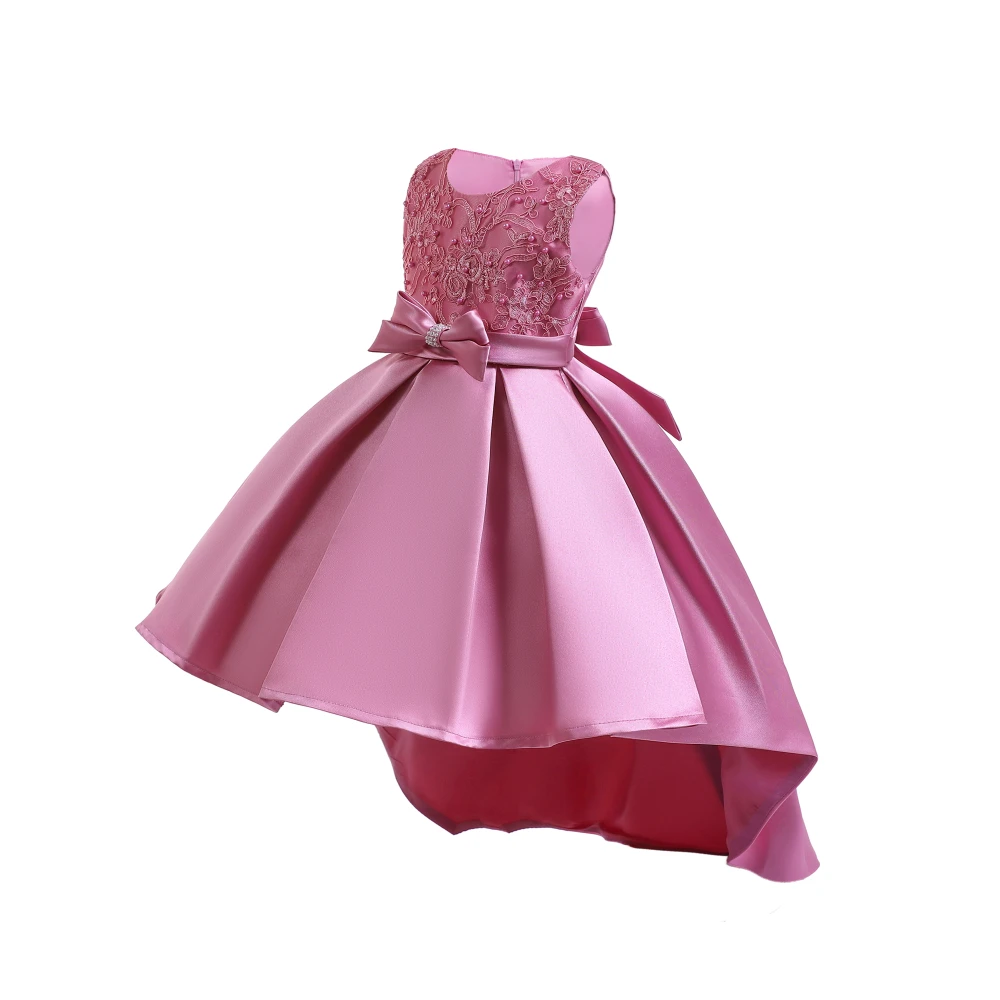 Лидер продаж, бордовое детское платье принцессы г. дизайн, атласные платья для девочек, вечерние Детские платья с бантом