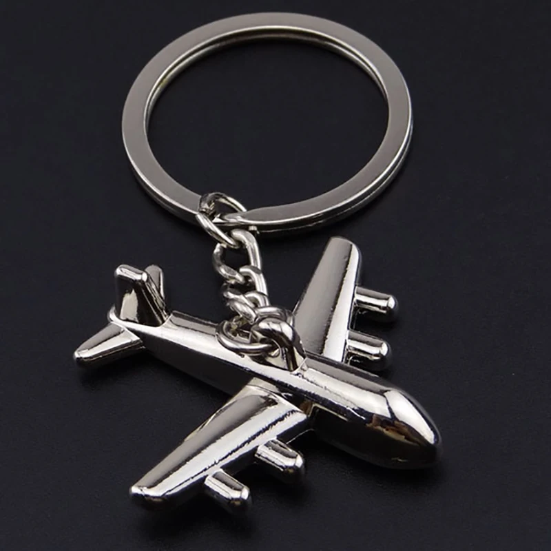 

US airlines model metal keychain model key chain air plane aircrafe Cartoon helicopter metal keychain Car pendant