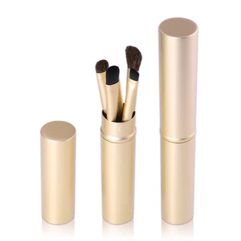 

O.TWO.O 5pcs Makeup Brushes Set Powder Blush Foundation Eyeshadow Eyeliner Lip Cosmetic Brushes Kit Beauty Tools With Gold Tube