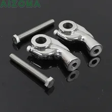 Винтажный мотоцикл 1 дюймов руль стояки Заготовка алюминий 25,4 мм бар зажим Крепление для Harley Sportster Honda польский 1 ''стояки