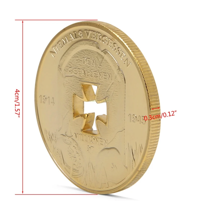 2018 реального 1914-1945 крест мировой войны памятная монета цинковый сплав памятная монета