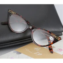 Новые очки для чтения очки кошачий глаз оправа смола линзы очки для чтения женские модные очки для чтения с бриллиантом диоптрий 1,0-3,5