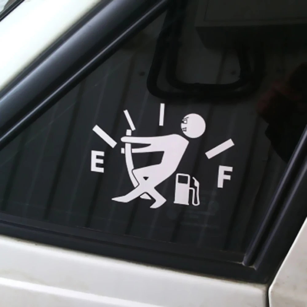 Светоотражающие милые маслопакеты забавные Стикеры для автомобиля Стайлинг стикет на автомобиль съемный водонепроницаемый топливный расходомер Наклейка s