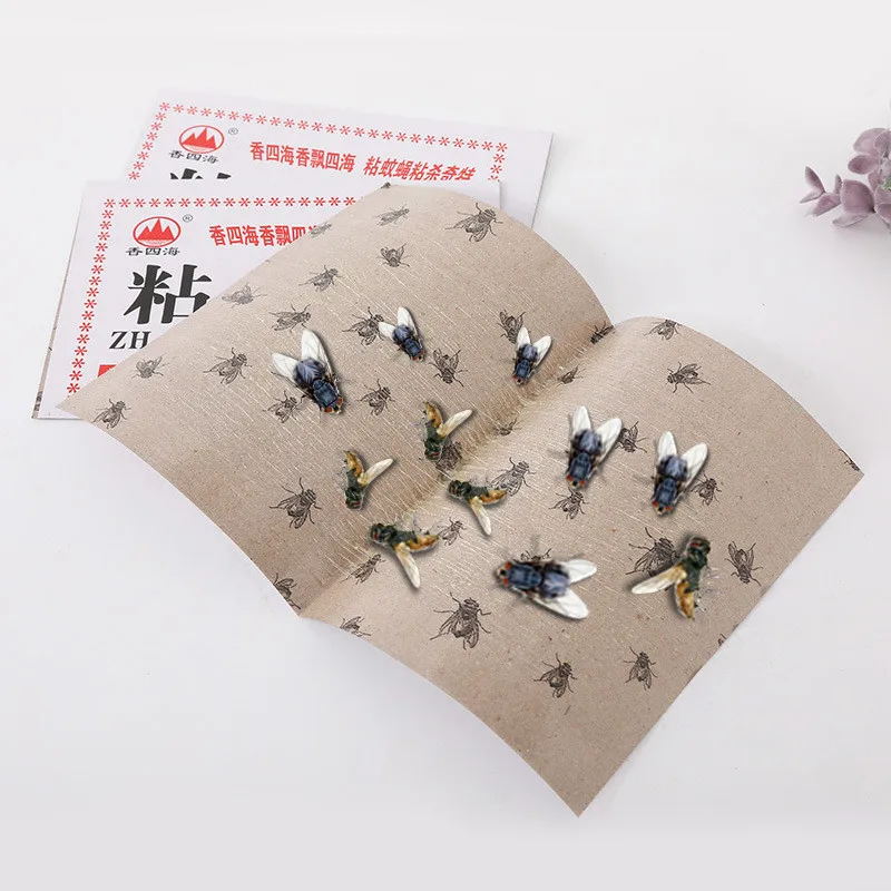 30 Pcs Sticky Fly Board Strap Sticky Glue Paper Fly Flies Trap Catcher