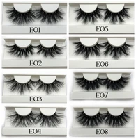 Mikiwi 25mm False Eyelashes Wholesale Thick Strip 25mm 3D Mink Lashes Custom Packaging Label Makeup Dramatic Long Mink Lashes 1