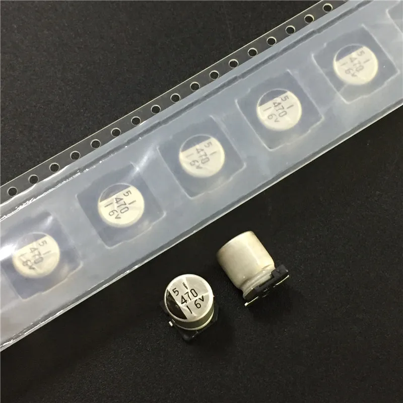 10pcs 470uF 16V SANYO BS series 8x10.2mm Original 16V470uF SMD Aluminum Electrolytic Capacitor | Электронные компоненты и