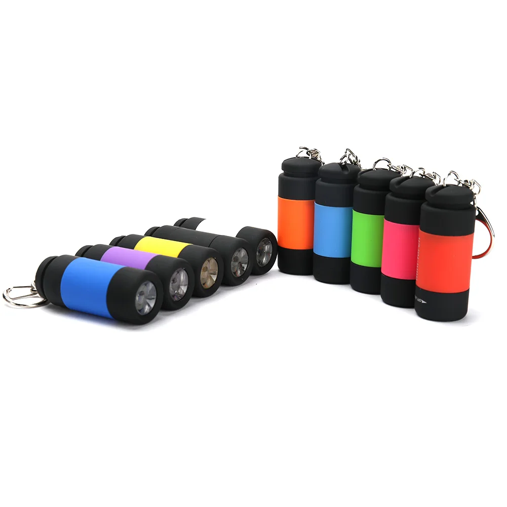 Светодиодный мини брелок 22g 0 3 Вт 1 режим USB светодиодный фонарик перезаряжаемый