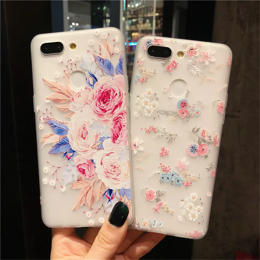 3D Рельефный цветочный чехол для телефона Huawei P20 Plus Mate 10 Lite 20 Nova 3 3i 3e 2i Honor 9i V20 P20Lite