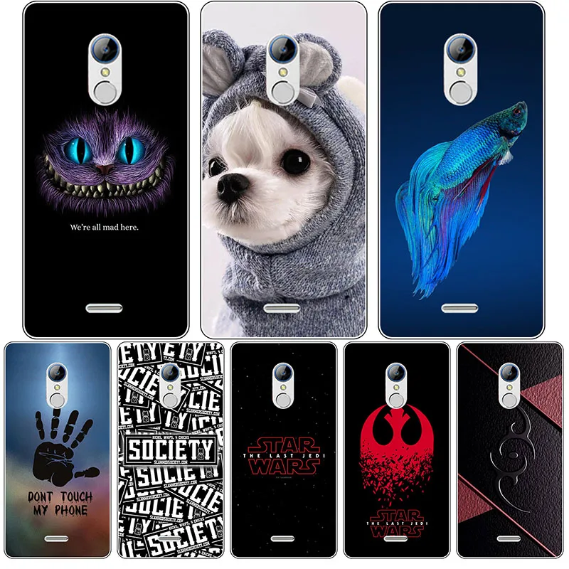 

Cute Cartoon Case For ZTE Blade V580 ZTE Blade V Plus ZTE Blade A711 X9 5.5" Cover Soft Silicone Printed Phone Capa Funda