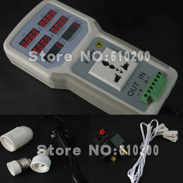 

Wholesale 5/PCS AC DC Handheld power meter LED metering socket power monitor for Current Voltage Power factor 0-20A110V-240V