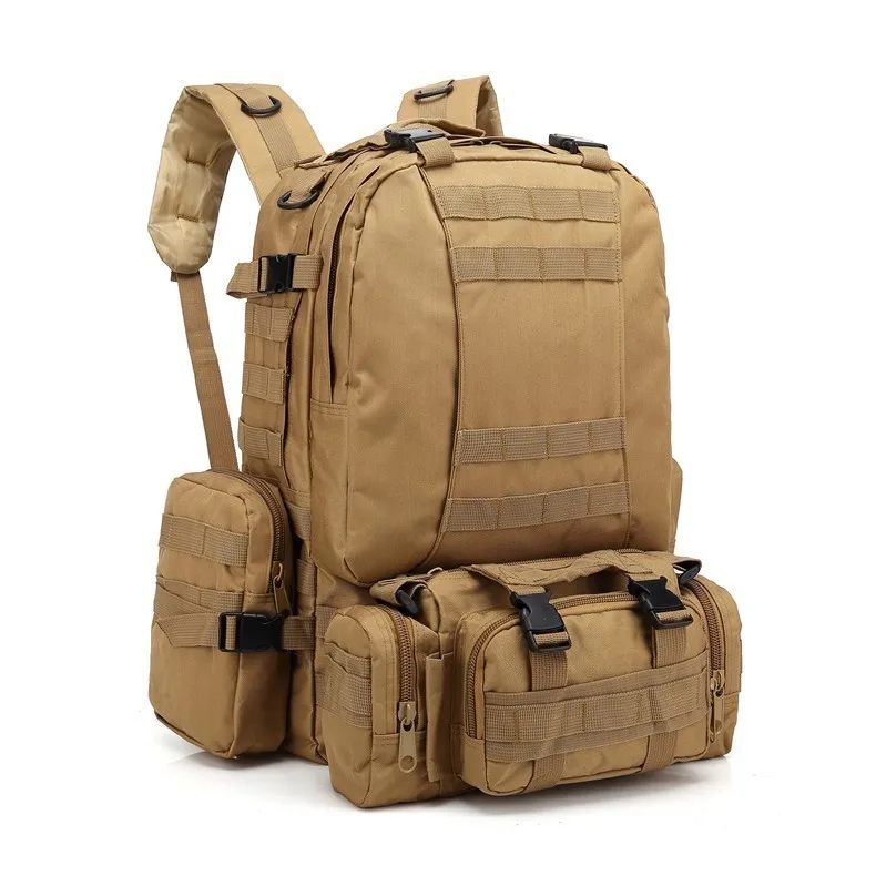 600D Оксфорд 55L тактический Molle рюкзак камуфляж военная армейская сумка стрельба из лука Охота Рыбалка рюкзаки Открытый Кемпинг рюкзак