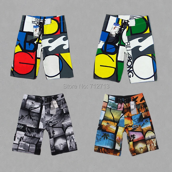 Men's Shorts Mens Summer Beach Surf Swim Sport Swimwear Men Boardshorts Man gym Board Short Pants 2015 Quick Dry Bermuda Silver | Мужская