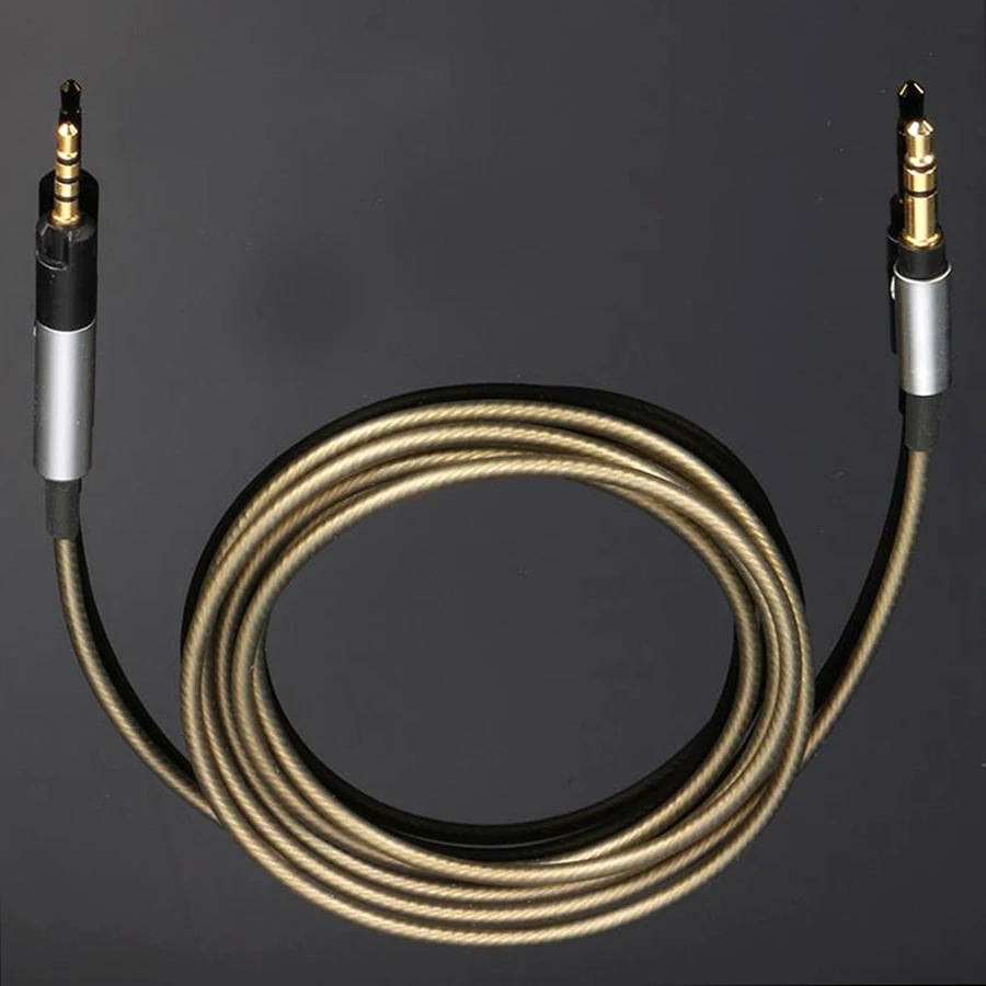Earmax for Sennheiser HD598 HD558 HD518 HD595 Headphone Cable Headset Line Silver Plated Upgrade Cables 3 5mm to 2 5mm Plug