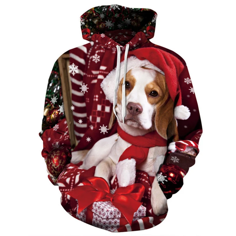 ZOGAA 2019 3D Hoodies Men and Women Casual Loose Christmas Series Pullovers Printed Hooded Sweatshirts Couple Hoodies Unisex