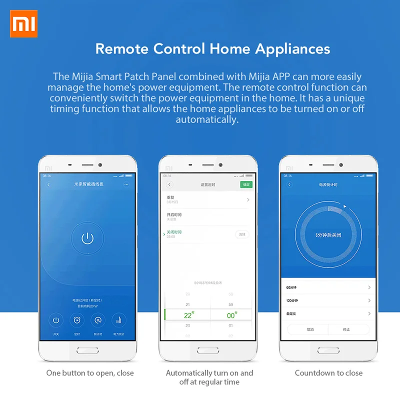 Xiaomi Mijia Smart power Strip Wi Fi пульт дистанционного управления розетка мощность ful 6 портов