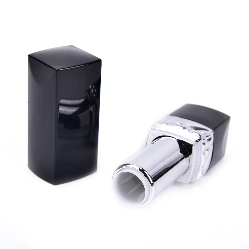 1PCS Empty Lipstick Tube with Cap Matte Frosted Silver Gold