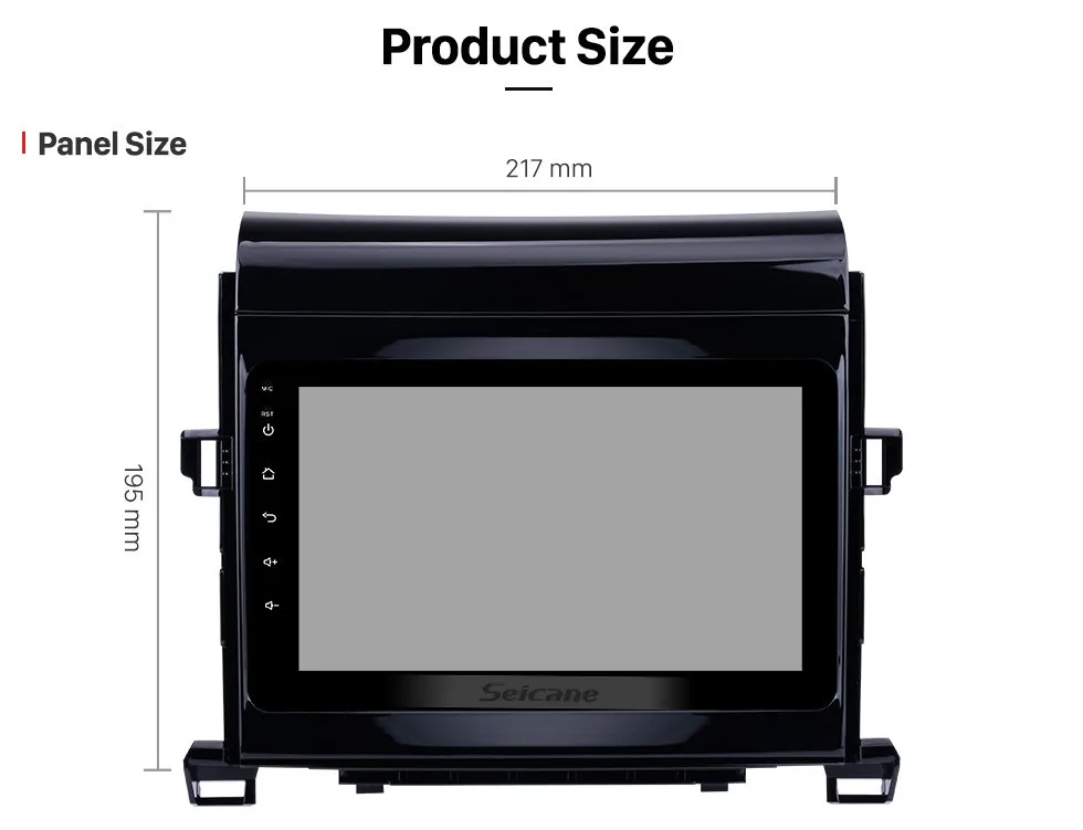 Best Seicane Android 8.1 8" 2Din Car Radio For Toyota Vellfire ANH20 2009 2010 2011 2012 2013 2014 Multimedia Player GPS Navigation 15