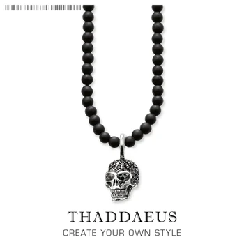 

Obsidian Stand Necklace Skull,2017 Brand Ts Strand Fashion Jewelry Thomas Style Rebel Cross Bijoux Gift For Men & Women Friend