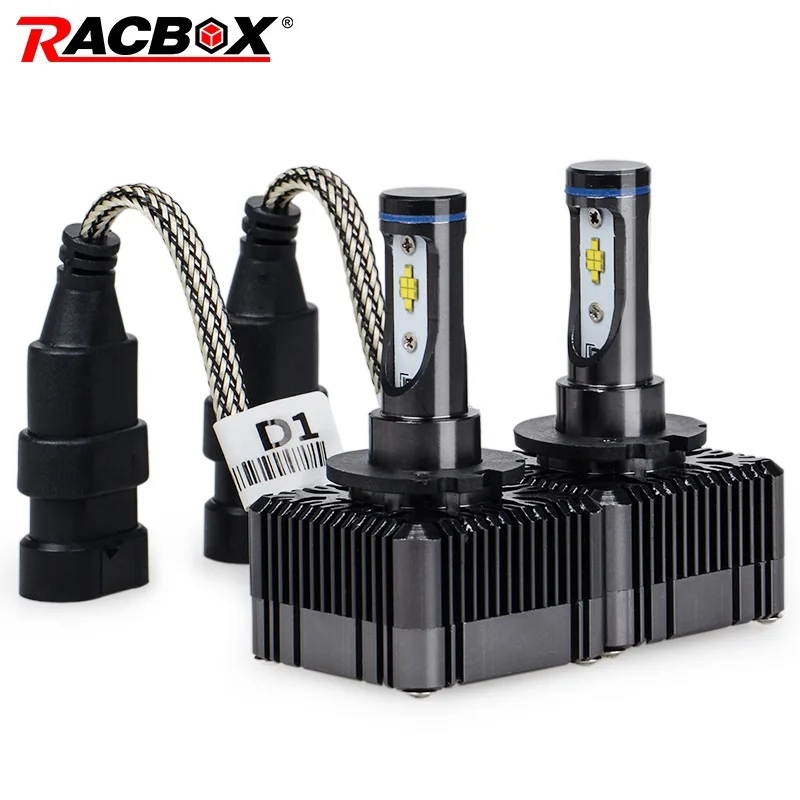 RACBOX D1S D1C D1R D3S D3C D3R автомобильная светодиодная лампа для фары лампа глобус светильник 72 Вт 8000лм 6000 К Белый 12 в 24 в универсальный дизайн