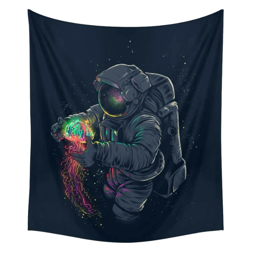 Астронавты SpacemanTapestry гобелены Лев Мандала индийский гобелен красочные Psychede настенный гостиная домашний декор