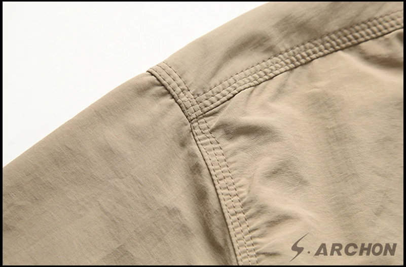 S. ARCHON Urban быстросохнущая Военная Рубашка-карго для мужчин повседневная легкая тактическая рубашка с длинными рукавами для мужчин тонкая