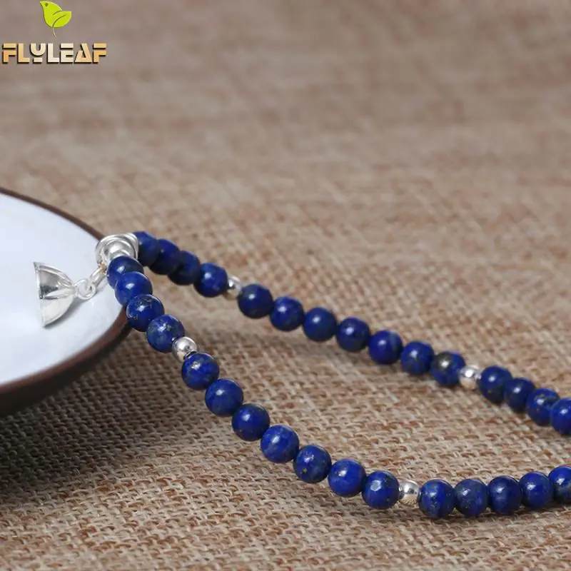 Женский браслет с бусинами из серебра лазуритом|bracelets for|charm braceletcharm bracelets for women |