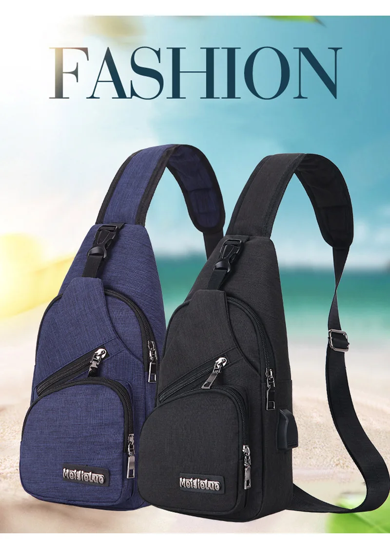 Usb зарядка нагрудная сумка для женщин и мужчин новая мода iPad для мальчиков сумки через плечо мульти-карман Повседневная дорожная нагрудная сумка для мужчин