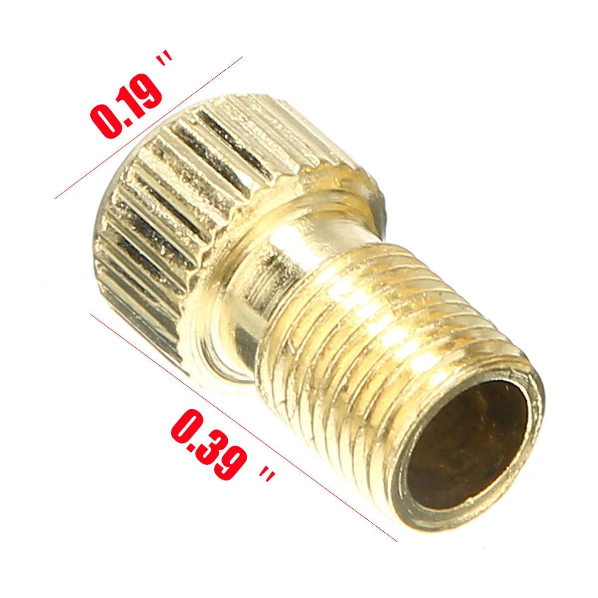 2Pcs Bicycle Valve Adapter Mountain Road Bike Alloy Gold Cycling Presta Valve Adapter Cycle Pump Tube New