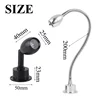 Modern LED Hose Wall lamp flexible 1W 3W bathroom mirror light Bedside Reading study sconces led luminaire lamps AC110V 220V 4