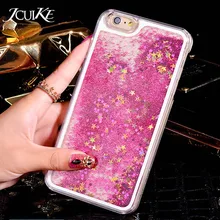 

Beauty Cases For iPhone 6 6S Liquid Glitter Star Phone Case For iPhone 5 5S SE 5C 6Plus 7 Plus Hard Shell Dynamic Quicksand Capa