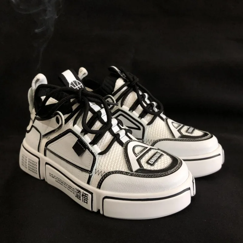 

2018 autumn new fashion simple thick bottom fashion color matching casual shoes women trend comfortable breathable flat shoes.