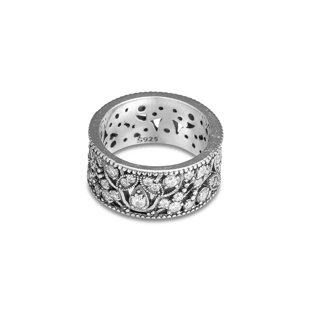 CKK кольцо мерцающие кольца с листьями для женщин и мужчин Anillos Mujer Anel Bague Femme Свадебные обручальные ювелирные изделия из стерлингового серебра 925 пробы