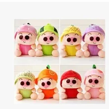 8 шт. набор Симпатичные Фрукты свинья игрушки 8 различных фруктов дизайн свинья куклы прекрасные свиньи куклы подарок около 18 см