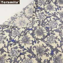 Teramila хлопок белье Вышивание Материал tissu цветущие цветы скатерть Подушка сумка Шторы Подушка ZAKKA Текстиль для дома