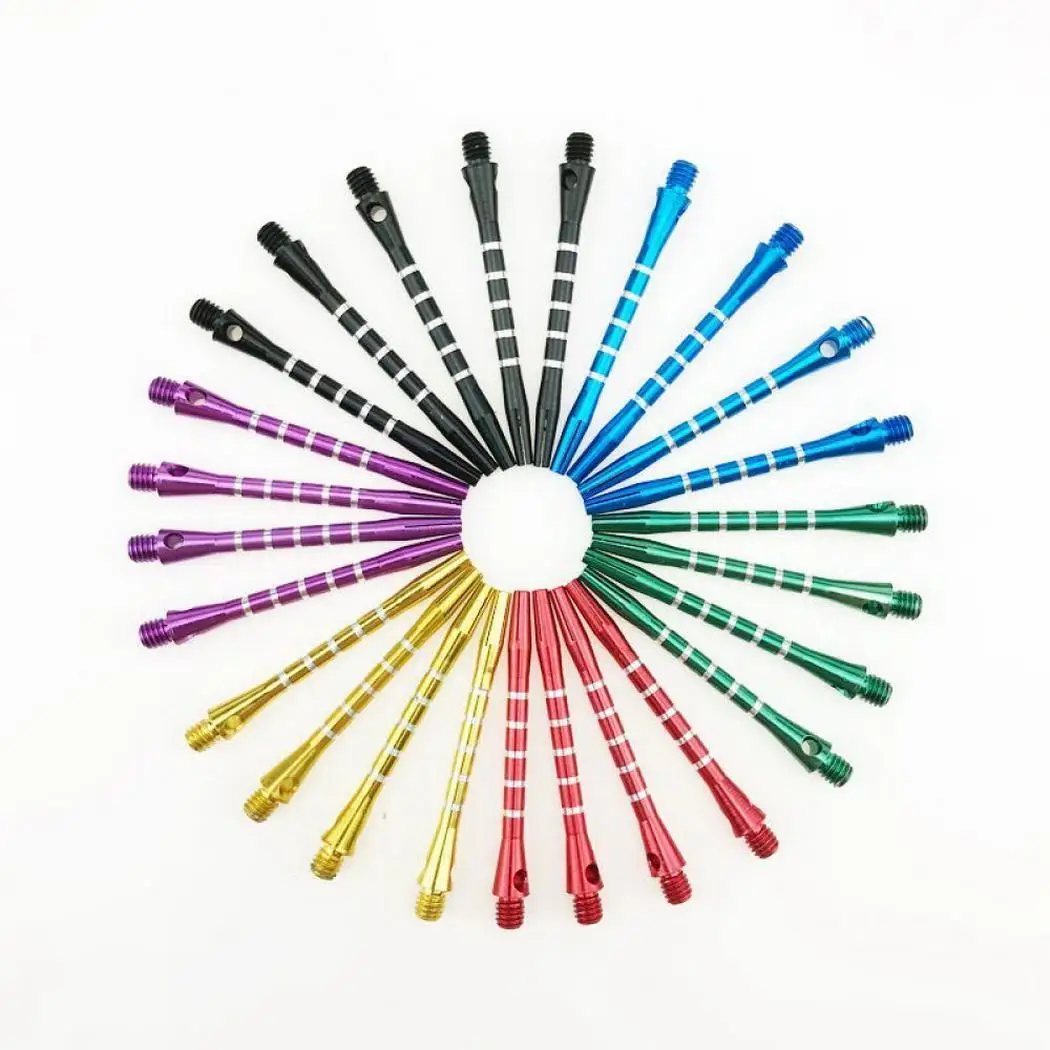 25 Pcs/Pack Mixed Color Aluminum Alloy 53mm Dart Rod Harrows 2BA Thread Game Stems 53mm/2.08inch Throwing | Спорт и развлечения