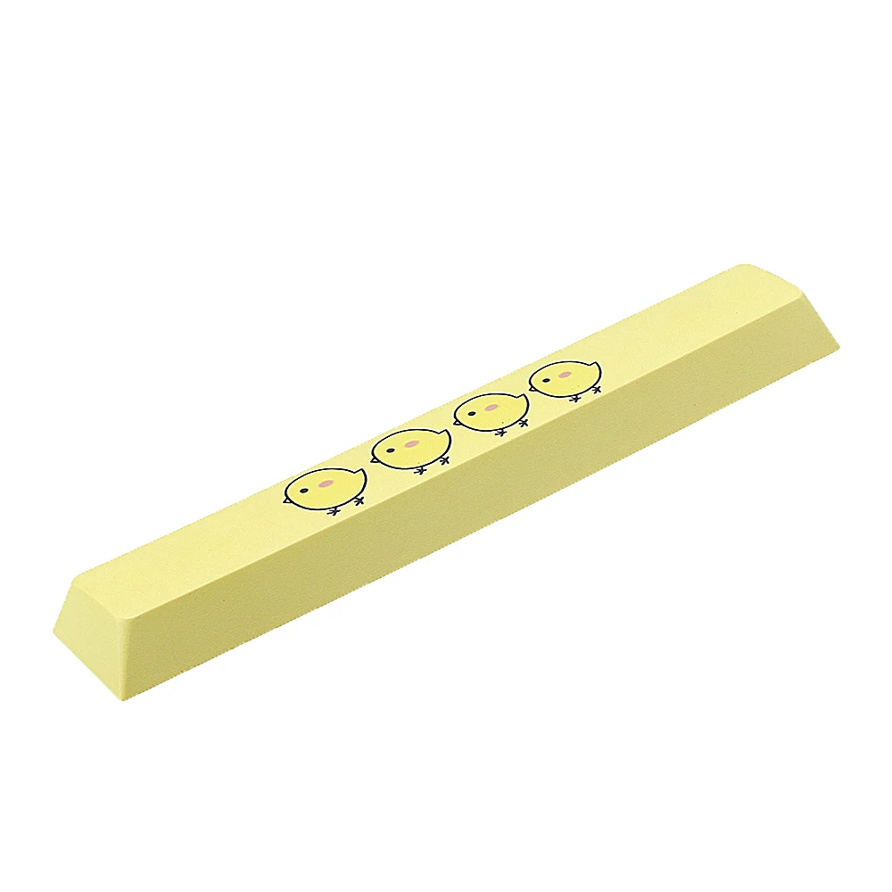 Пятисторонний Dyesub PBT желтые цыплята пробел 6.25u Новинка Keycap
