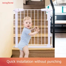 Новинка, настоящие детские ворота, дверная ручка газовой плиты eudemon, Безопасные ворота для детей, модель лестницы A и B на выбор 65-83 см