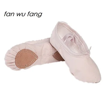 

fan wu fang Light-Pink Cloth Head Dance Shoes Ballet Shoes Soft Outsole Yoga Shoes Slippers According The CM To Buy