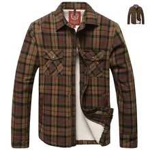 2017 neue männer langärmeliges hemd Winter plus dicke samt shirt casual männer Warmen plaid shirt Dark khaki große size3XL