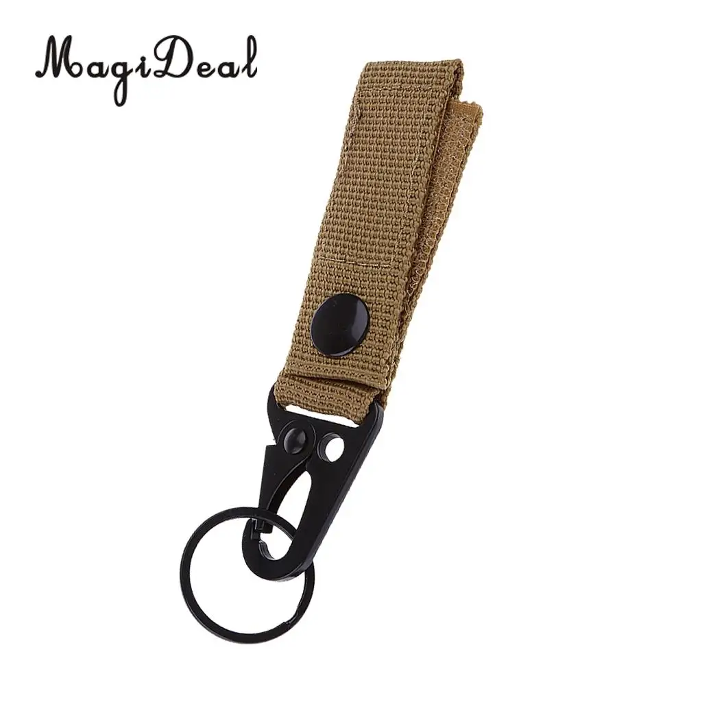 Tactical Molle Nylon Webbing Strap Buckle Backpack Attachment Clip Keychain Belt Hanging Tool Camping Hiking Travel