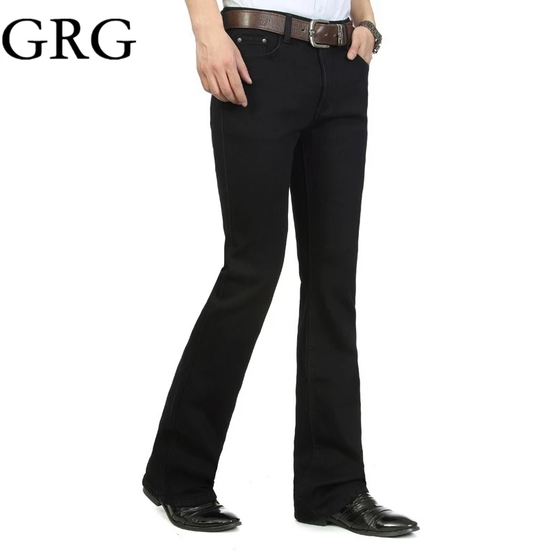 Free Shipping New High Quality Men Winter Fleece Boot Cut Jeans