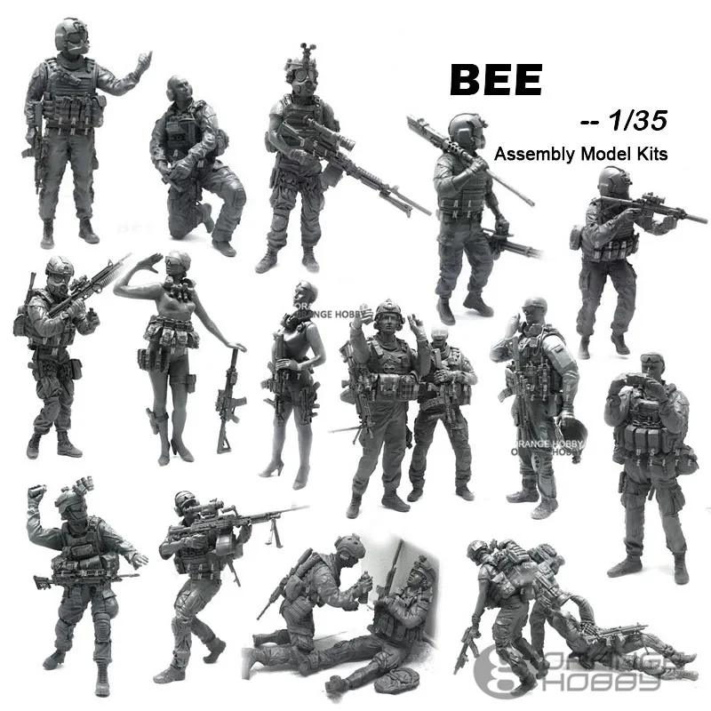 OHS YuFanModel 1/35 BEE 01 16 серия Современная армейская сборка США военные полимерные