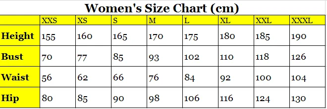 Women's Size Chart