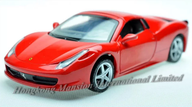 

1:32 Scale Alloy Metal Diecast Sports Car Model For TheFerari 458 Spider Collection Pull Back Sound&Light Toys Car Vehicle