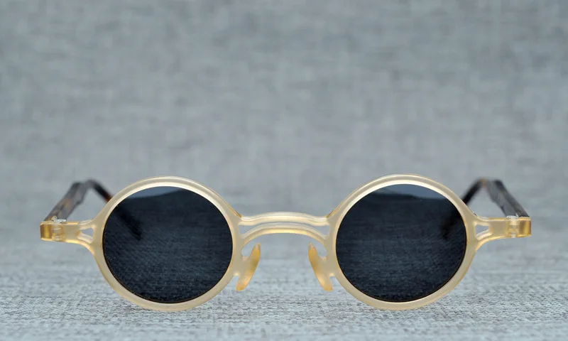 LKK UNISEX Vintage Small Round Sunglasses Small round frame men sunglasses Designer Vintage Round Frame Sun Glasses