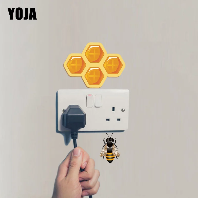 YOJA Wall Sticker PVC Family Decor Funny Bee Colour Switch Stickers 12ss0047 | Дом и сад