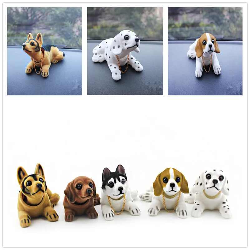 

Car Styling Cute Bobblehead Dog Doll Car Ornament Nodding Dog Shakes His Head Shaking Dog For Car Decoration Furnishing Articles